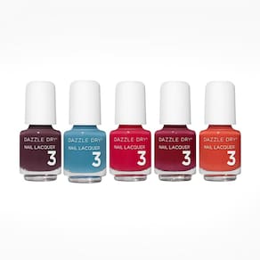 Conjunto de verniz para unhas Dazzle Dry Carnival Mini Flight com 5 lacas