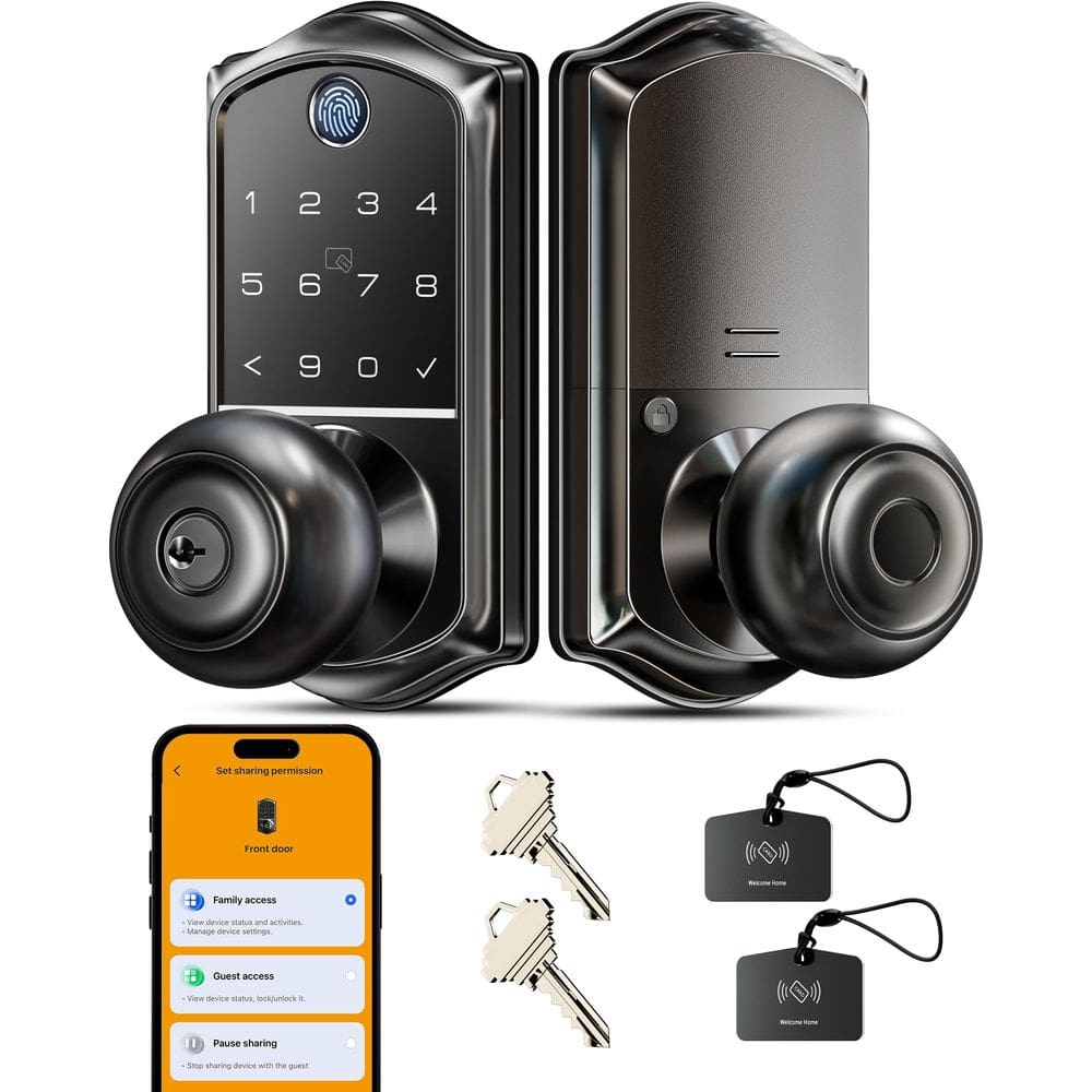 Controle de aplicativo de impressão digital Smart Knob Handle Lock Veise VE018