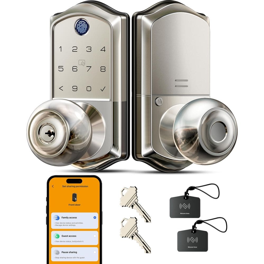 Controle de aplicativo de impressão digital Smart Knob Handle Lock Veise VE018