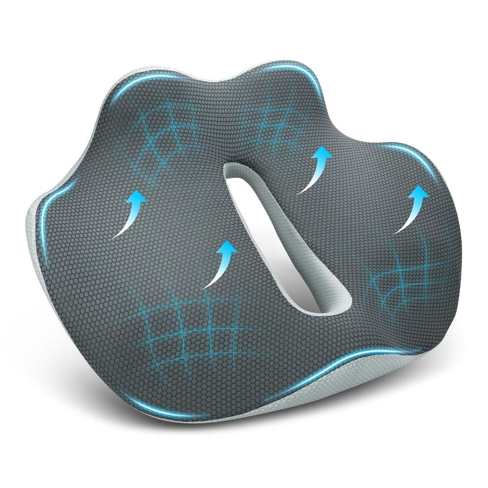 Almofada de assento de carro japiroc X-Large Memory Foam para viagens longas