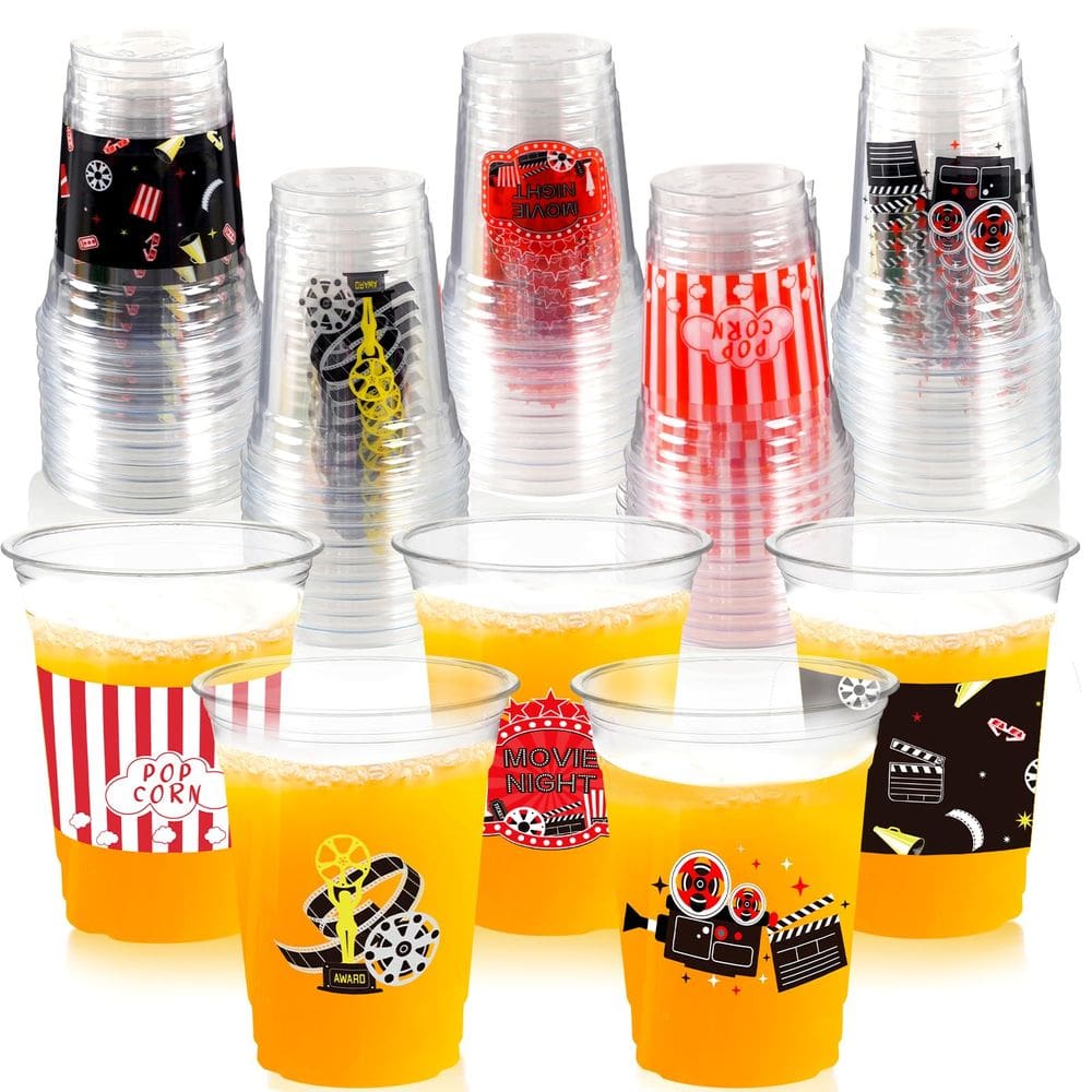 Copos descartáveis de plástico CUPLOOV Movie Night 350mL