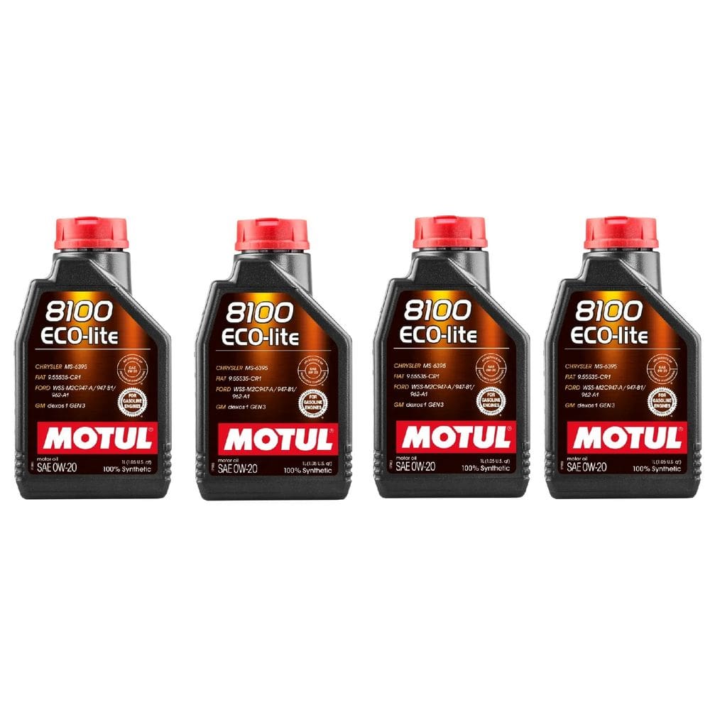 KIT 4L Óleo Sintético Motor Motul 8100 Eco-lite 0w20 Motul TOYOTA HYUNDAI KIA HONDA MITSUBISHI NISSAN SUBARU SUZUKI
