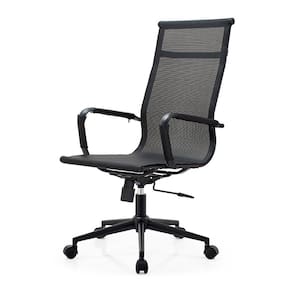 Cadeira de Escritório Eames Dark Esteirinha Alta Tela - Preta