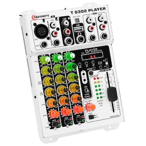 Mesa De Som Taramps T0302 Player 3 Canais 2 Saídas 12v Rgb