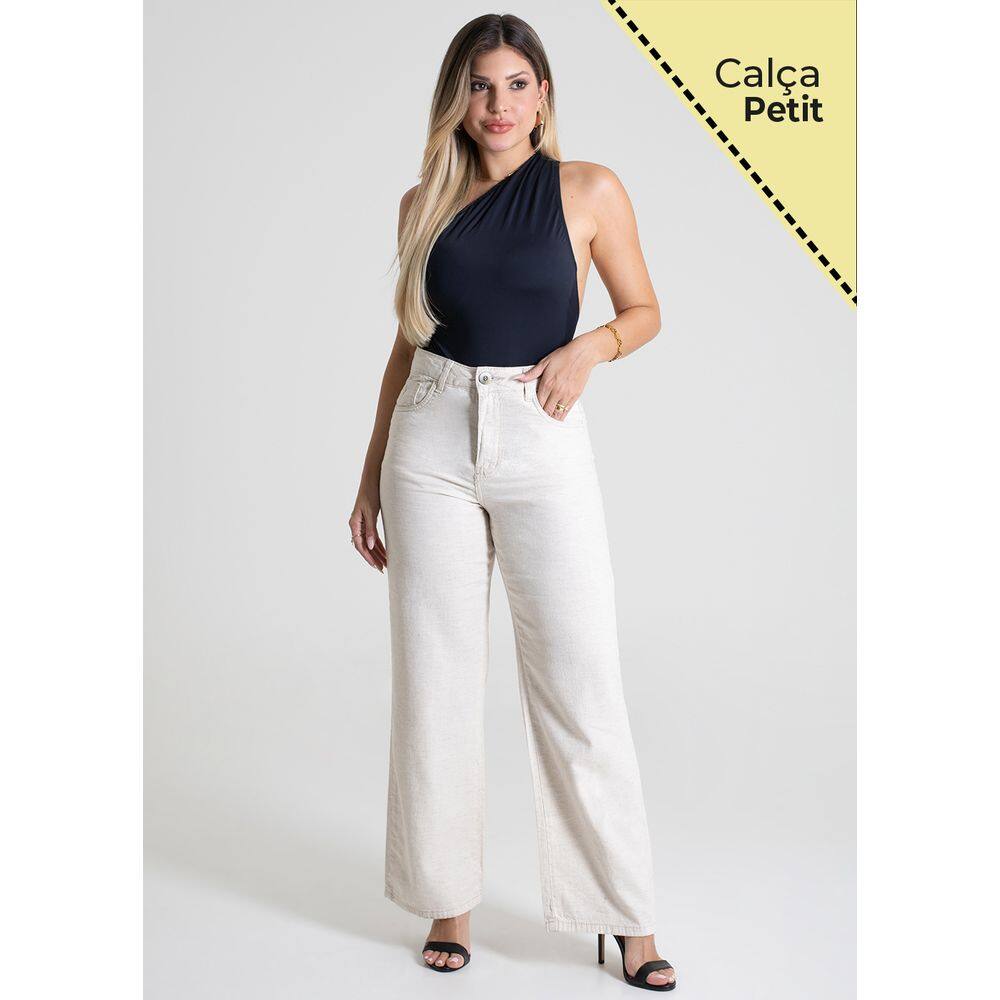 Calça Linho Sawary Wide Leg Petit - 279890