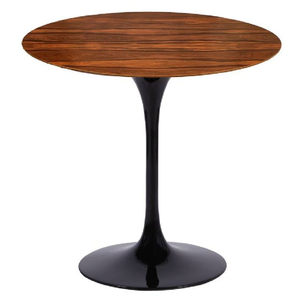 Mesa Saarinen Redonda Pau Ferro 150cm - Base Preta