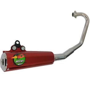 Escapamento Curva + Ponteira Wacs Rocket Cromado CG 160 Titan ESD/EX 15/19