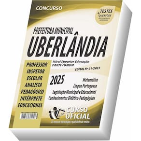 Apostila Uberlândia Mg Nível Superior Educação Parte Comum