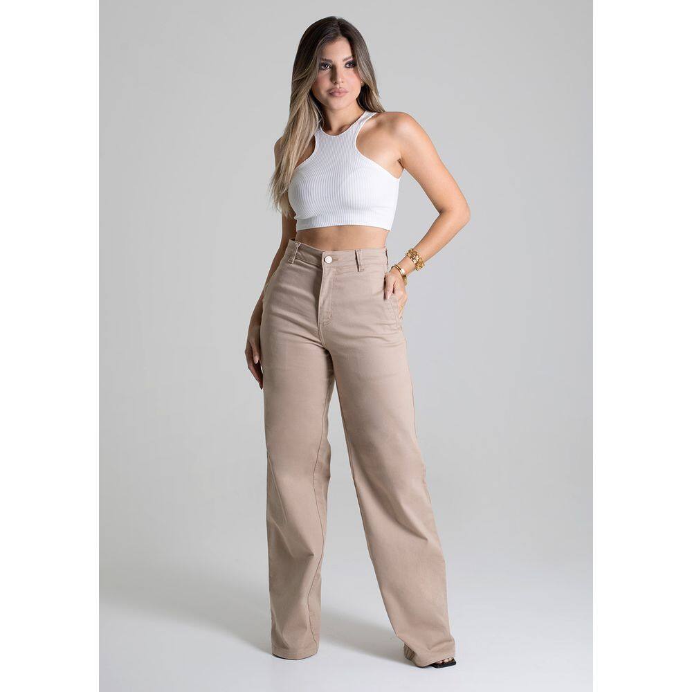 Calça Sarja Sawary Wide Leg - 278524