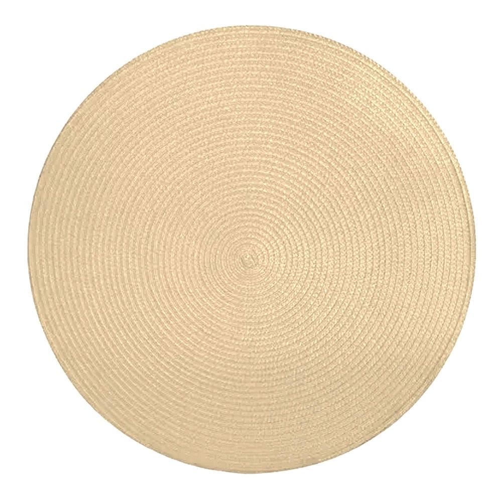 Jogo Americano Redondo 1 Unidade 38Cm Creme