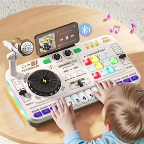 DJ Mixer Toy iPlay iLearn com luzes e sons para crianças de 3 a 6 anos