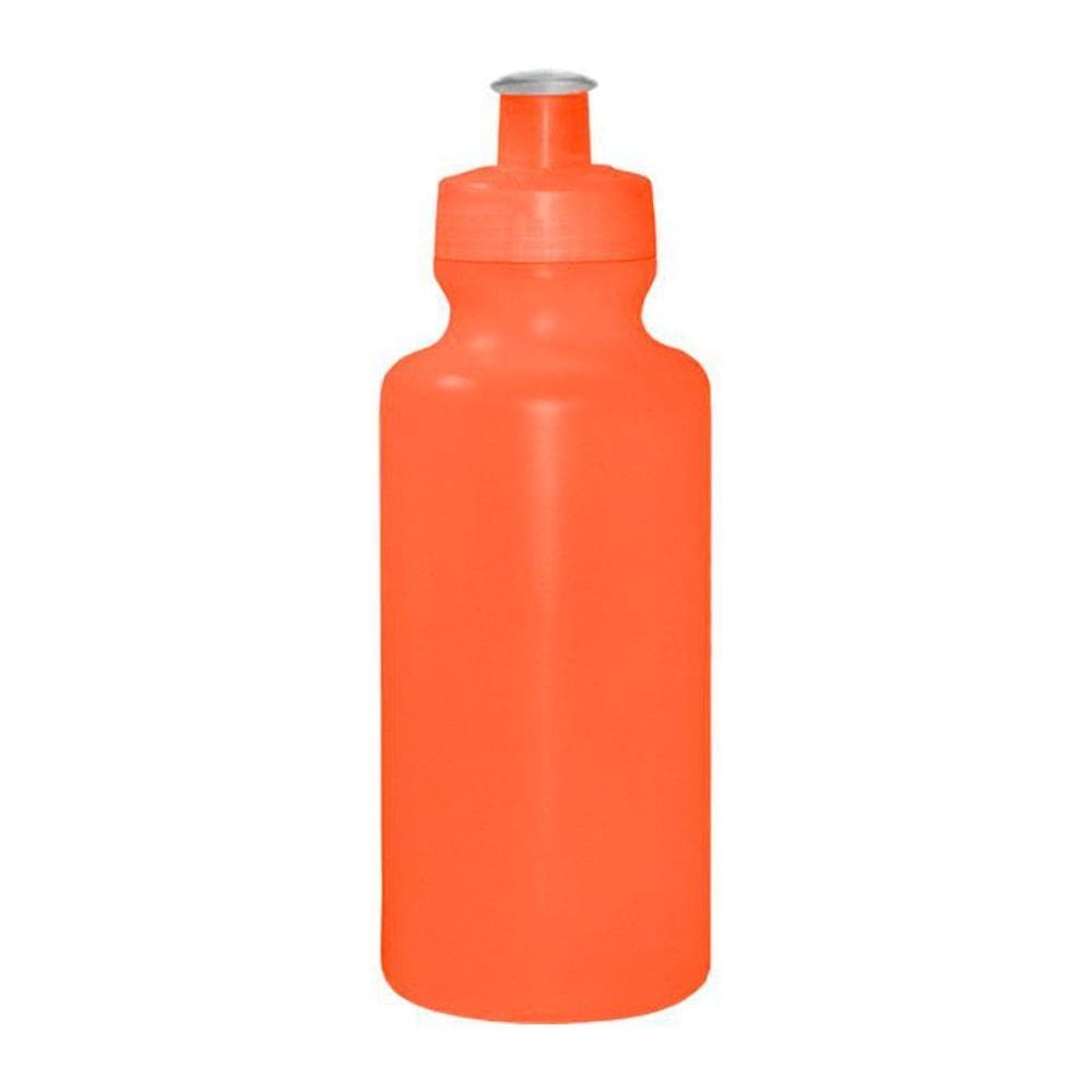 Kit 70 Squeezes 550Ml Laranja Neon Plástico Premium