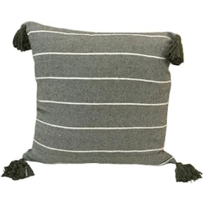 Almofada Pompom Decorativa 45x45cm Verde Militar