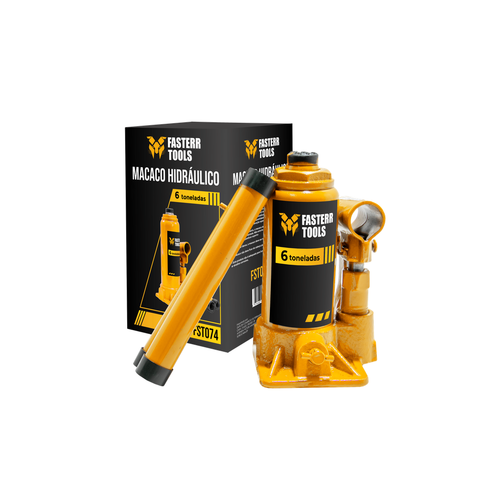 Macaco Hidráulico Garrafa 6 Toneladas Fasterr Tools - FST074