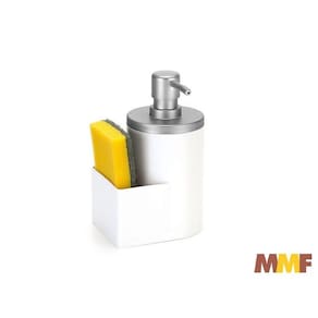 Dispenser Para Detergente E Bucha 600ml Branco