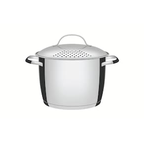 Espagueteira Tramontina Allegra Aço Inox com Fundo Triplo 22 cm 5,5 L