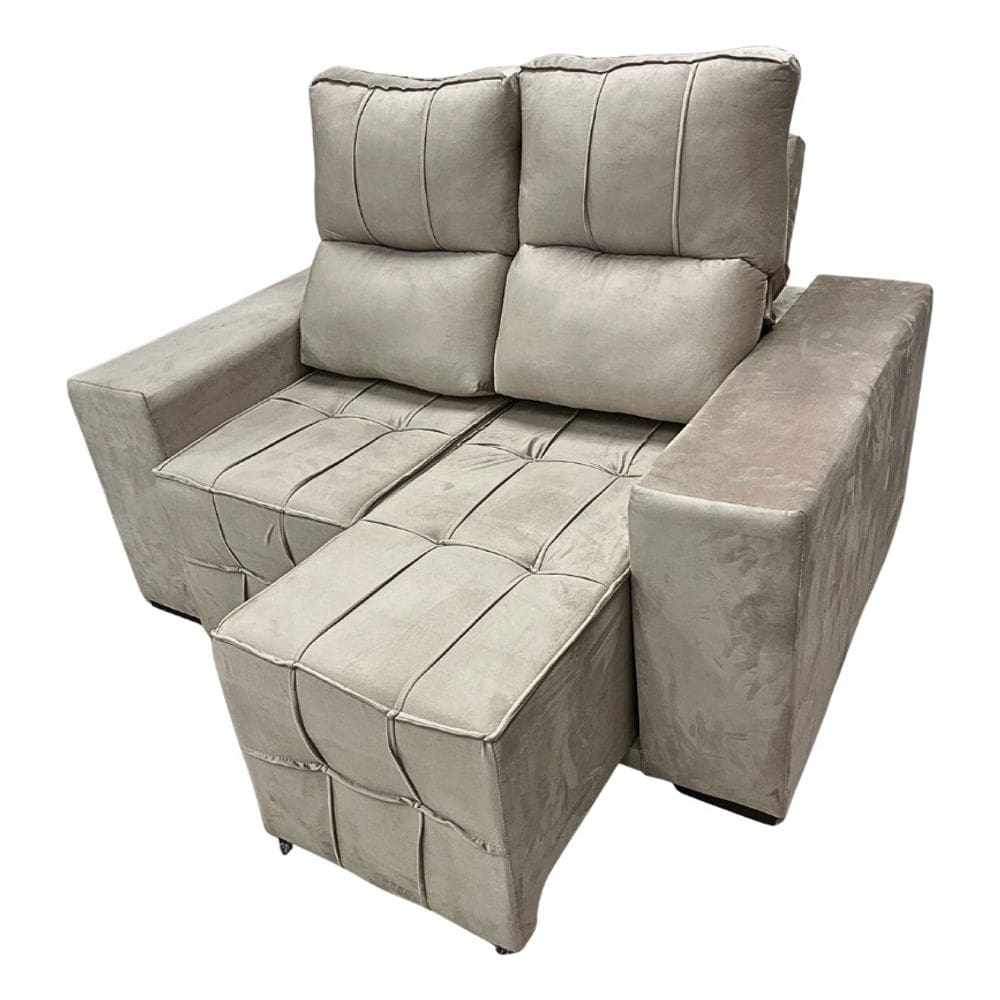 Sofá Retrátil Reclinável 2 Lugares 106x150cm Confortável
