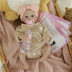 Boneca Bebe Reborn Laura Baby Maitê 48cm 100% Vinil