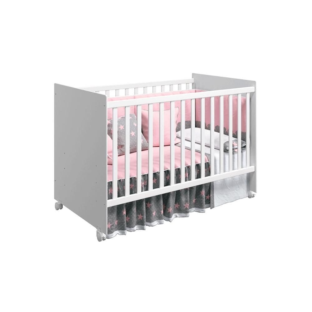 Berço Americano Tico - Reller - 100% MDF, com rodízios