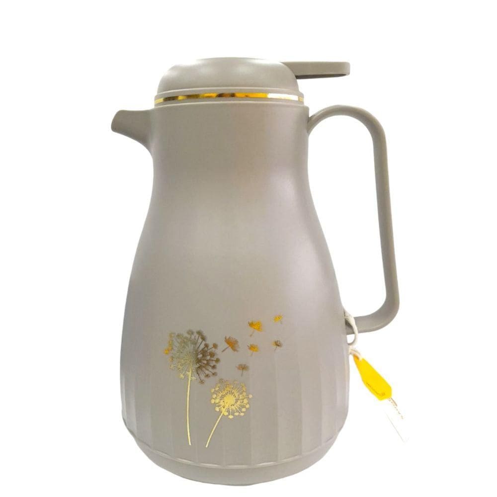 Garrafa Térmica 1L  Nude com Ampola de Vidro - Quanhe