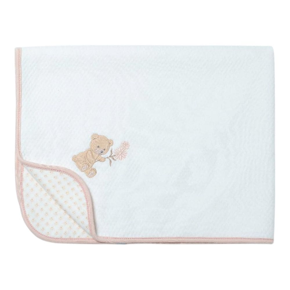 Manta para Bebê em Malha Menina Matelasse New Baby Rosa- Hug