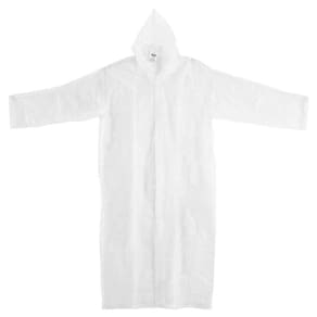 Capa de Chuva Transparente com Capuz e Manga GG