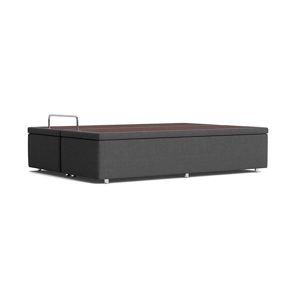 Base Box de Casal Americana Camurça Cinza