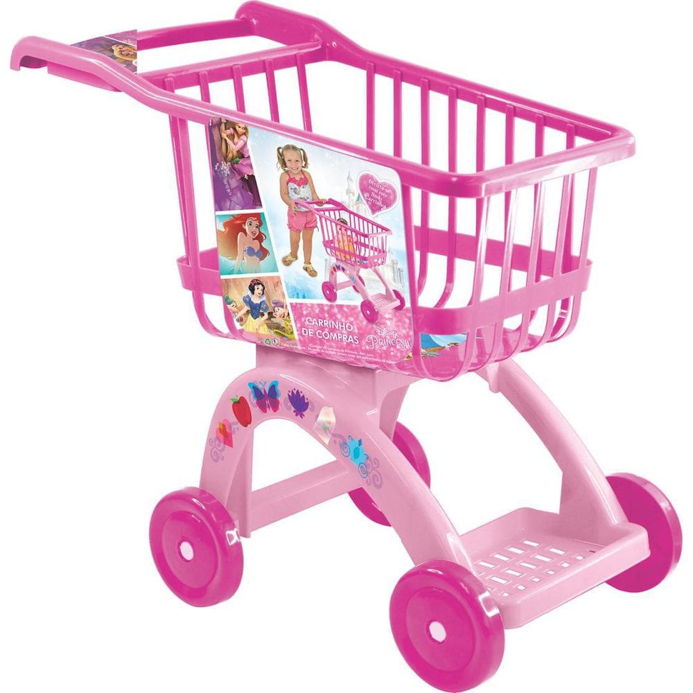 Carrinho De Compras Rosa Princesas Disney - Lider