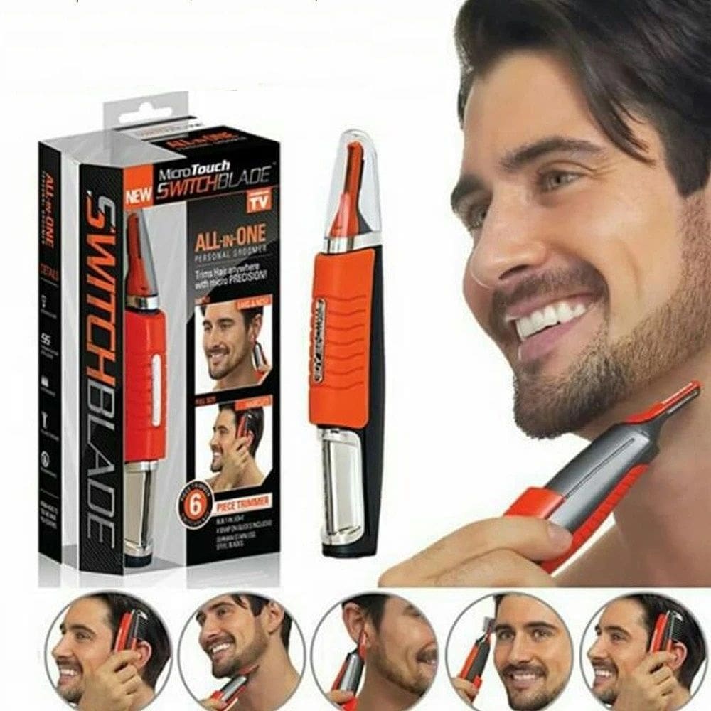 Máquina de Cortar Cabelo 6 em 1 Sem Fio com LED