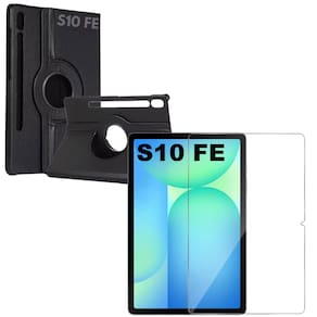 Capa Giratória Para Galaxy Tab S10 Fe 10.9 + Película de Vidro 3D - Armyshield
