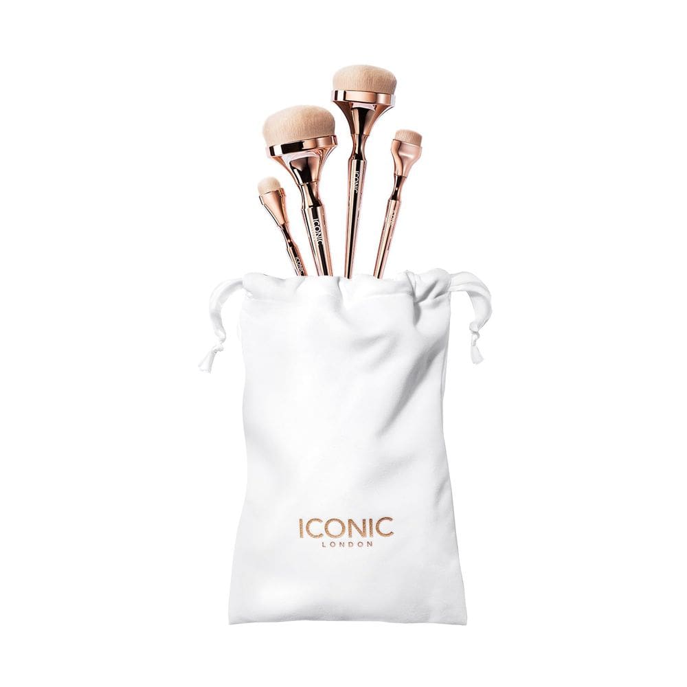 Conjunto de pincéis de maquiagem ICONIC LONDON Luxury HD Blend Base Set