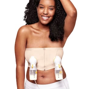 Cadeira feminina Pumping Bustier Medela, sem usar as mãos, tamanho S