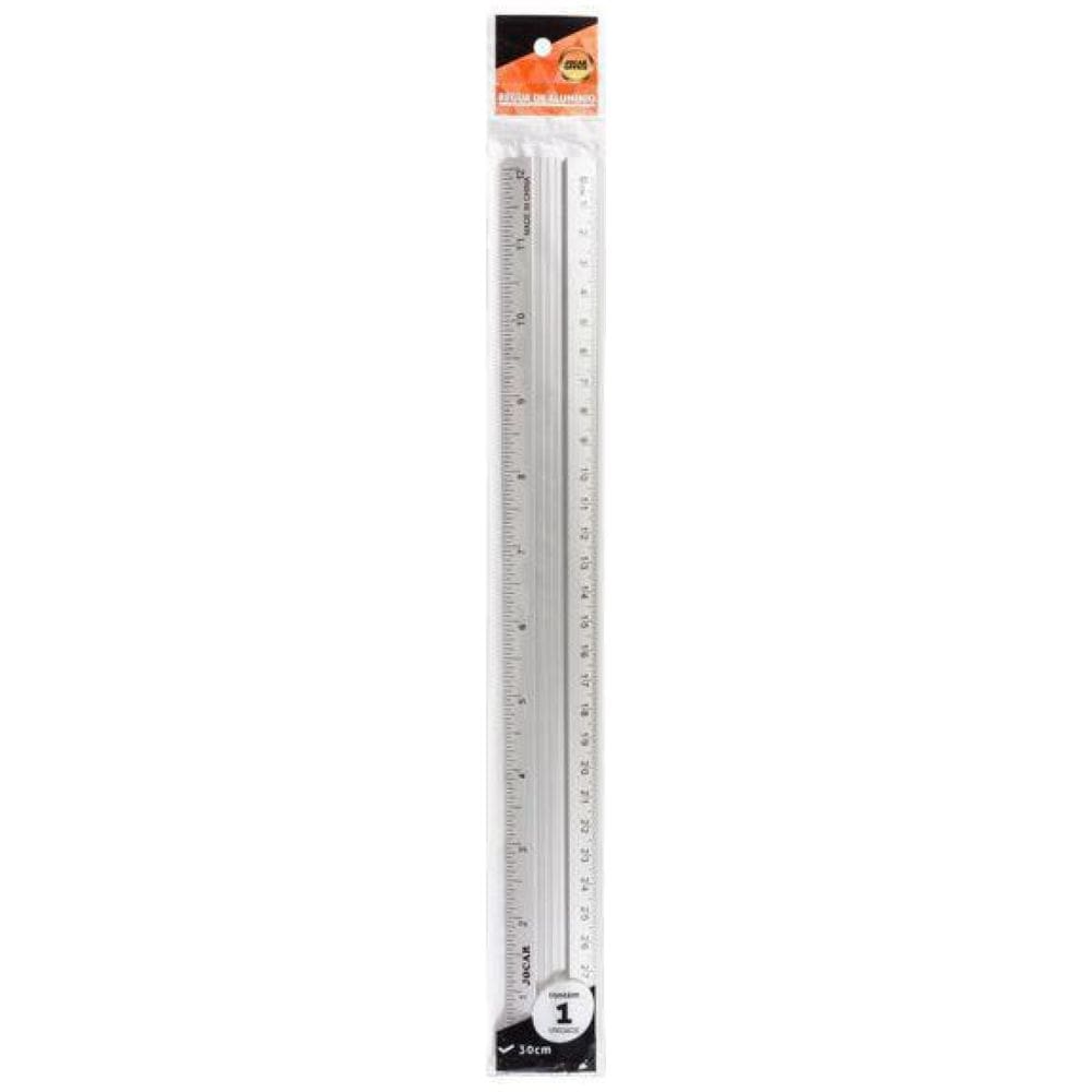 Régua De Alumínio 30Cm Jocar Office