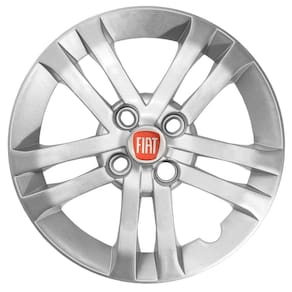 Jogo 4 Calotas Aro 14 Fiat Argo 2021 Prata Com Emblema