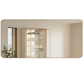 Quadro Espelho Serena 152cm com Bordas Arredondadas New Ceval Cor Prata