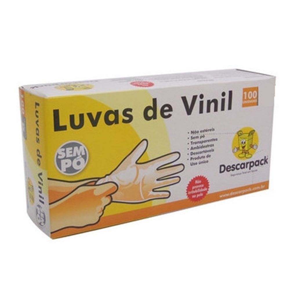 Luva Descartável PVC Tamanho G