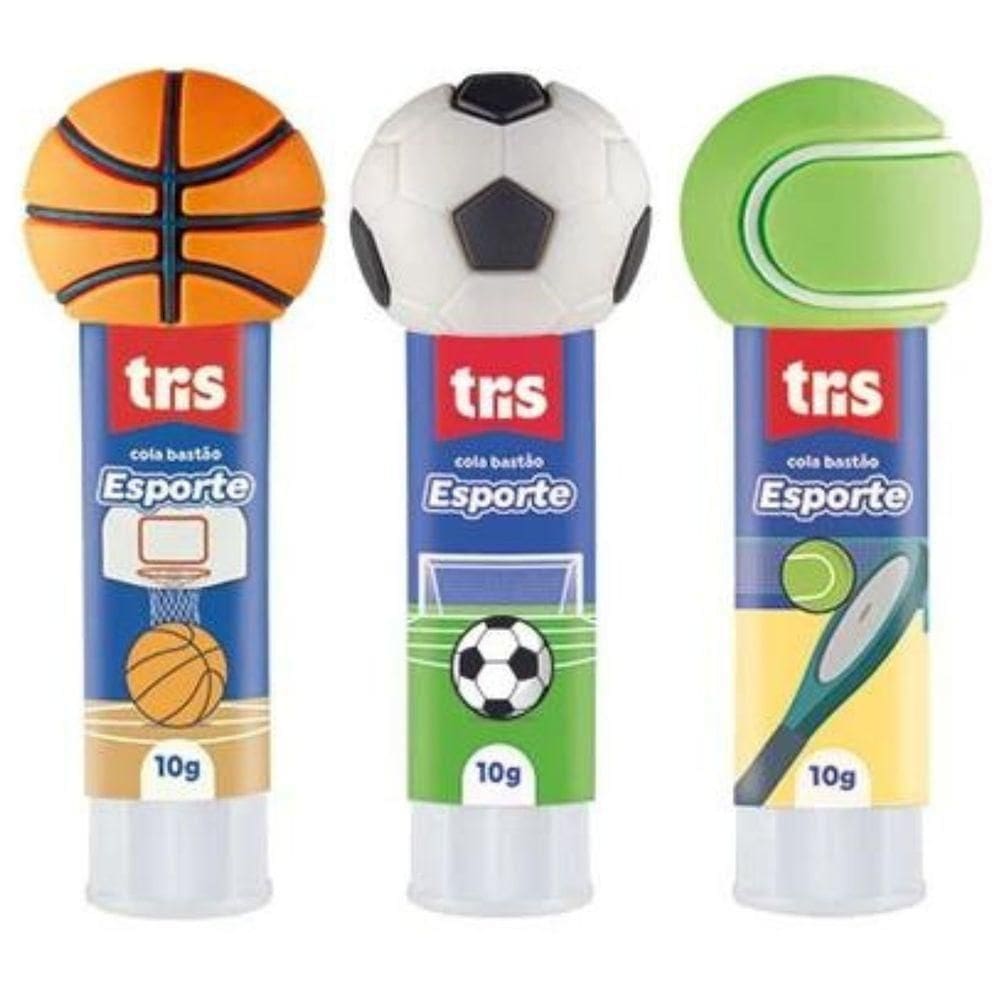 Kit Cola Bastão Esporte Tris - 9g C- 3 Unidades