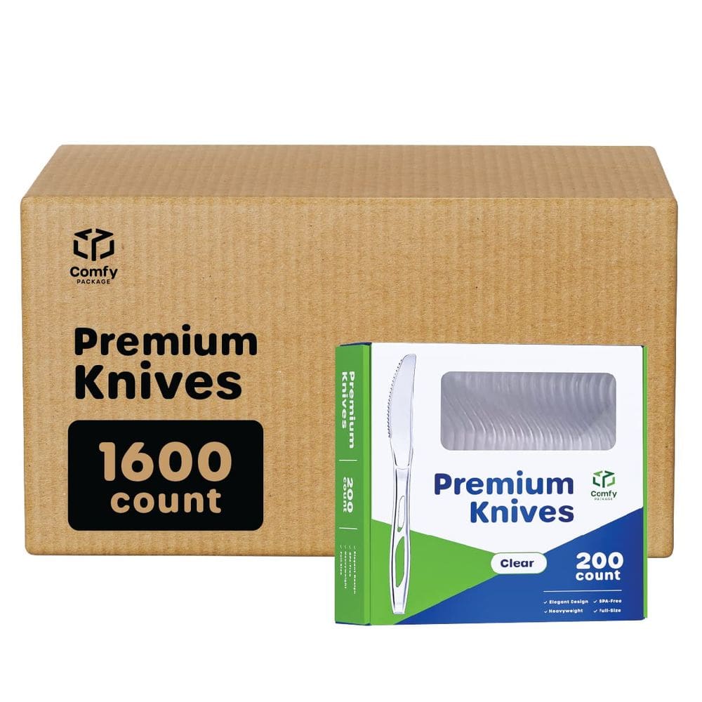 Facas descartáveis Comfy Package Premium Heavyweight x1600