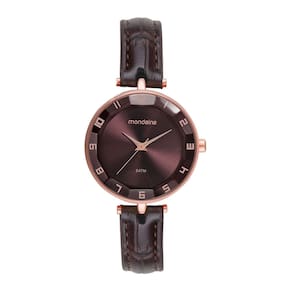 Relógio MONDAINE feminino analógico couro vinho 32912LPMVRH2