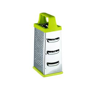 Ralador de Cozinha Inox 4 Lados Retangular Queijos Vegetais