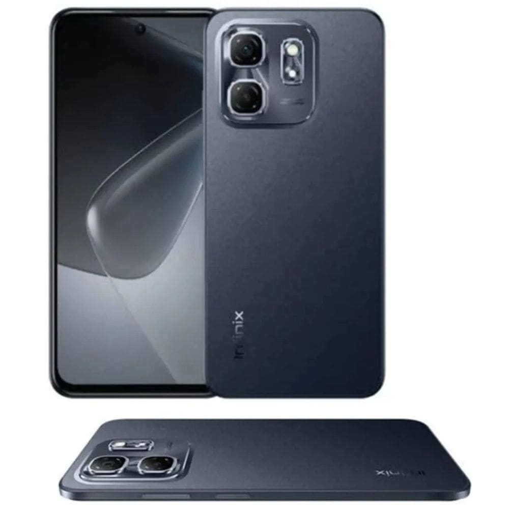 Smartphone Infinix Hot 50i 8GB RAM 256GB câmera 48MP, 4G – Tela 6.7`` 120Hz, Celular Gamer, preto, cinza e verde