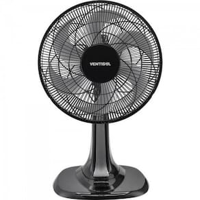 Ventilador De Mesa Com 6 Pás 127v Turbo Preto/cinza Ventisol