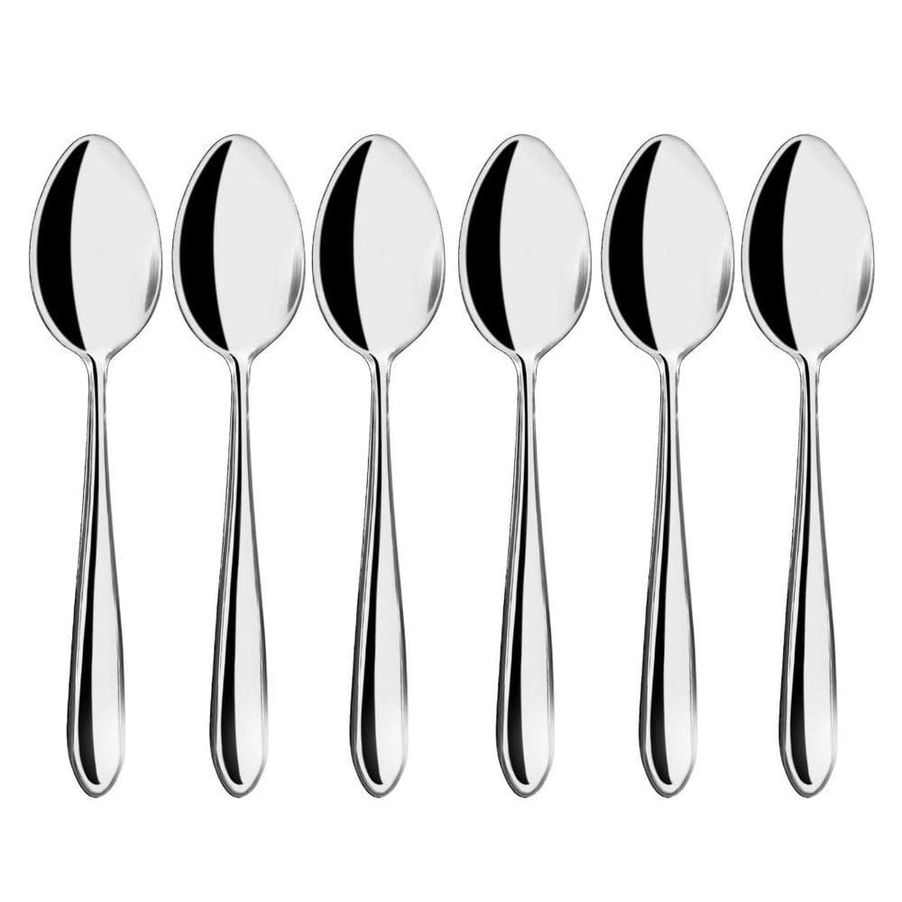 Jogo 6 Colheres de Mesa Aço Inox Premium Design Lagoa Clássico - Tuut