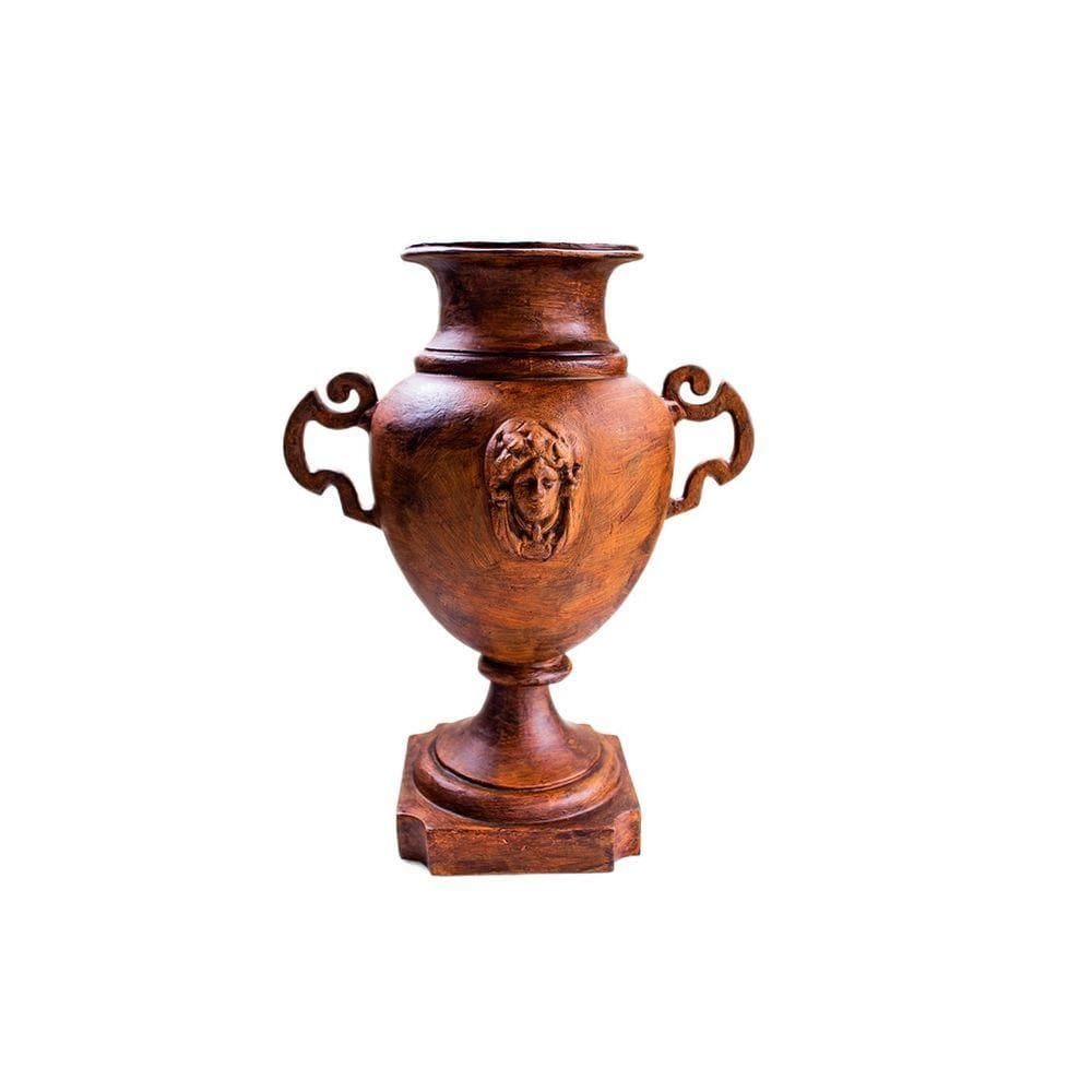 Ânfora Cara De índia Vaso Ferro Fundido - Pronto Artes