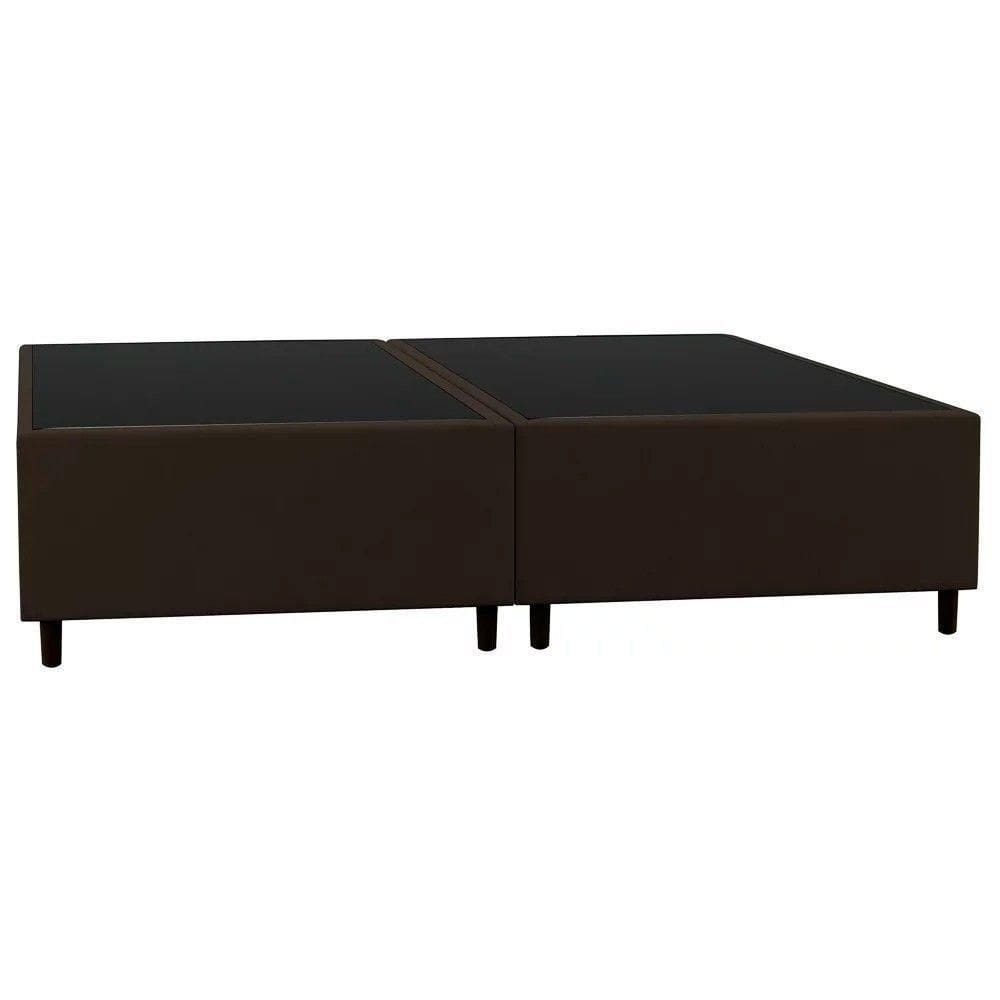 Base Cama Box Casal Queen 158cm Hit I02 Suede Marrom
