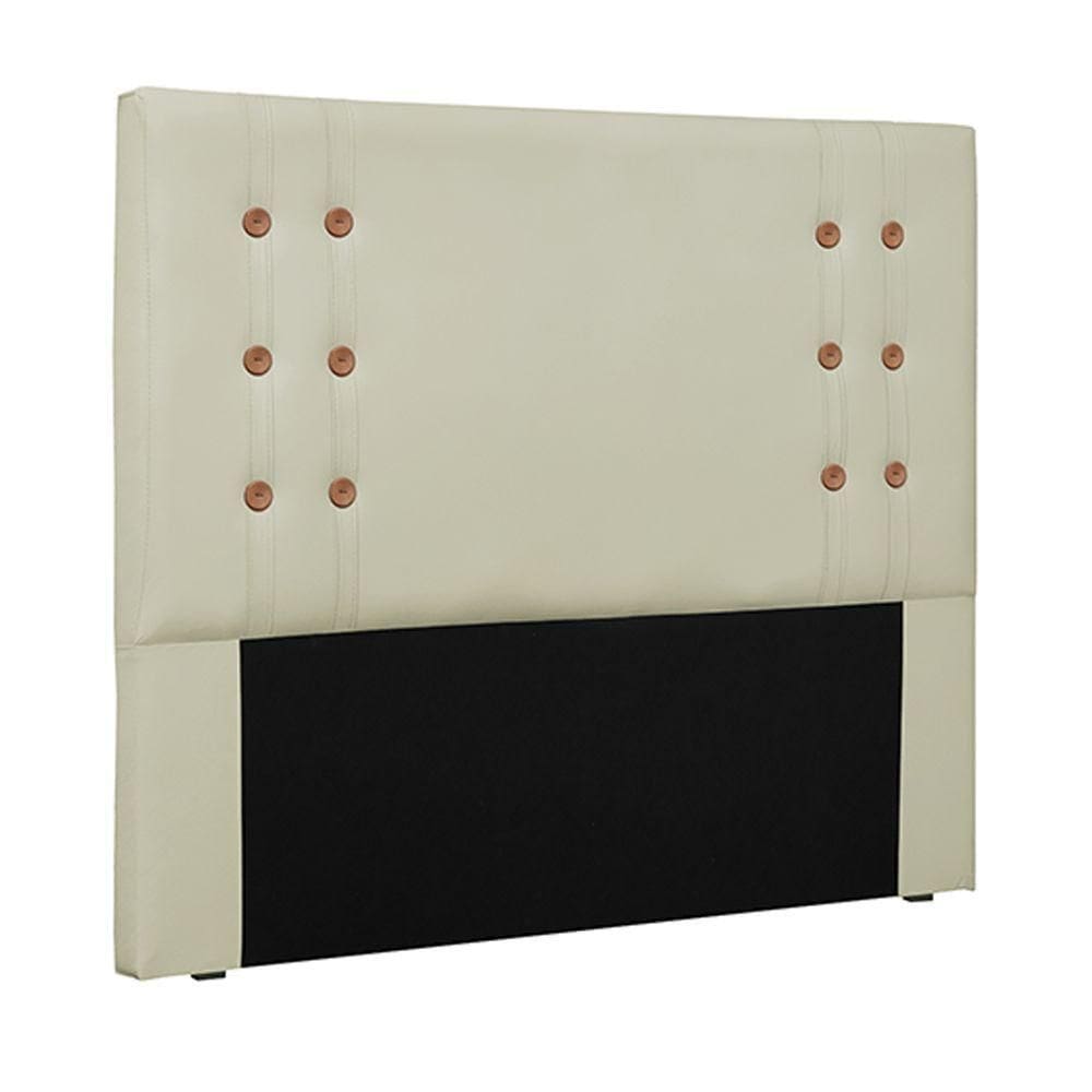 Cabeceira King Size 1,95m Kors Pu Marfim