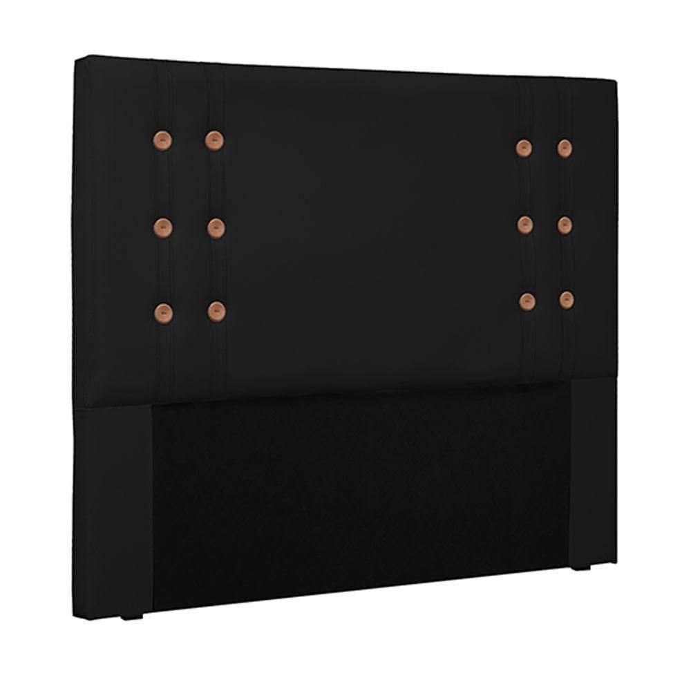 Cabeceira King Size 1,95m Kors Pu Preto