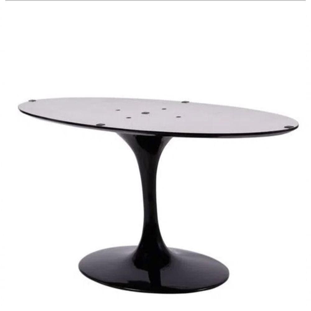 Base De Mesa De Jantar 160X90 Até 244X122Cm Preto Preto