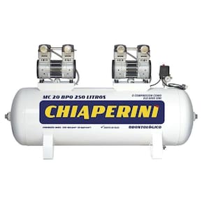 Motocompressor Odontológico Sem óleo Mc20 250l 022271 Chiaperini