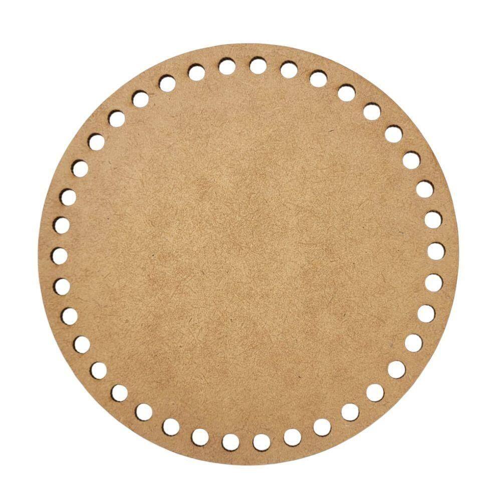 Base Para Crochê Em Mdf Cru Circulo (25x25)